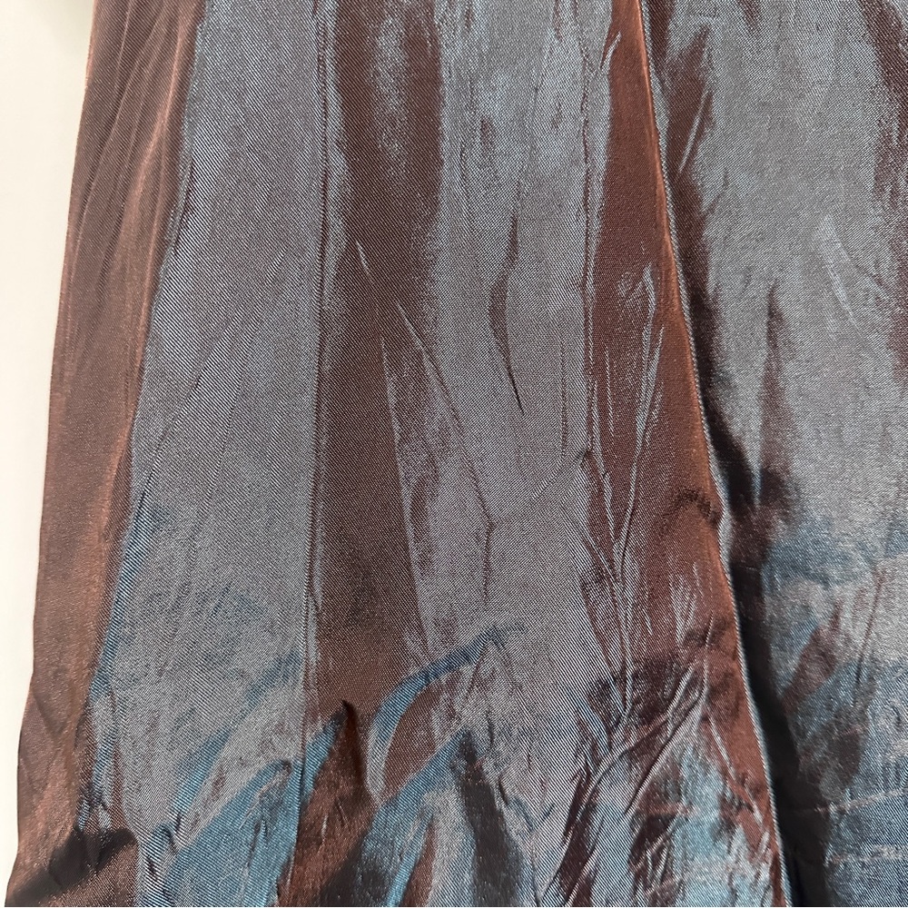 Vintage Js Collections Y2k Blue Iridescent Maxi Skirt Womens Size 8 Grunge Fairy — image 5 of 8